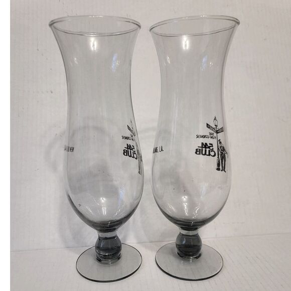 Funky 544 Club 10'' Hurricane Glasses French Quarter New Orleans Bourbon St - Picture 3 of 7